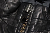 DIESEL BLACK GOLD LORDBAIRON Men’s Black Leather Jacket Size 48 M