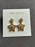 Pre-loved Tory Burch Gold Star Drop Earrings