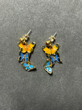 Pre-loved Bill skinner butterfly earrings