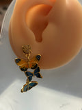 Pre-loved Bill skinner butterfly earrings