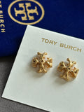 Pre-loved Tory Burch logo earrings