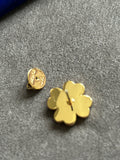 Pre-loved Tory Burch clover logo stud earrings