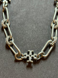 Pre-loved Tory Burch chain logo choker