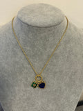 Pre-loved Tory Burch logo necklace
