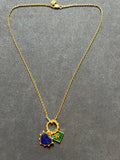 Pre-loved Tory Burch logo necklace