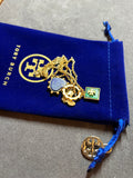 Pre-loved Tory Burch logo necklace