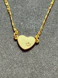 Pre-loved Tory Burch heart necklace