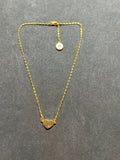 Pre-loved Tory Burch heart necklace