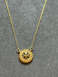 Pre-loved Tory Burch logo necklace