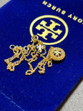 Pre-loved Tory Burch logo necklace