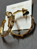 Pre-loved Tory Burch large hoop earrings