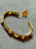 Pre-loved Tory Burch large hoop earrings