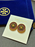 Pre-loved Tory Burch logo earrings