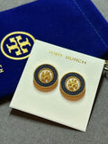 Pre-loved Tory Burch logo earrings