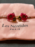 pre-loved Les nereides flower stud earrings