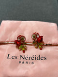 Pre-loved 2-in-1 Les nereides flower earrings