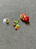Pre-loved 2-in-1 Les nereides flower earrings