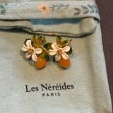 Pre-loved Les nereides flower earrings