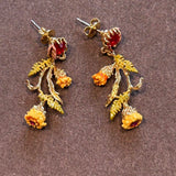 Pre-lived Les nereides flower earrings