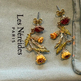 Pre-lived Les nereides flower earrings