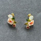 Pre-loved Les nereides flower earrings