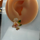 Pre-loved Les nereides flower earrings