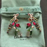 Pre-loved Les nereides flower earrings