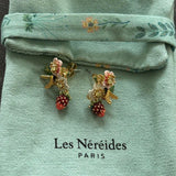 Pre-loved Les nereides flower earrings