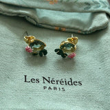 Pre-loved Les nereides flower earrings