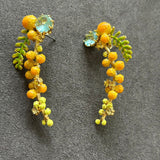 Pre-loved Les nereides flower earrings
