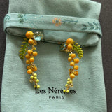 Pre-loved Les nereides flower earrings