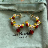 Pre-loved Les nereides flower earrings