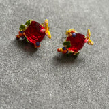 Pre-loved Les nereides stud earrings