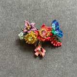 Pre-loved Les nereides flower brooch