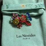 Pre-loved Les nereides flower brooch