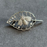 Brooch with Clear Crystals VIN009