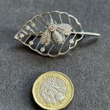 Brooch with Clear Crystals VIN009