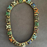 Statement Choker Necklace with Multicolor Stones VIN010
