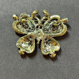 Brooch - Colorful Rhinestone & Gold Tone Pin VIN016