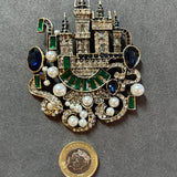 Vintage Inspired Castle Brooch VIN019