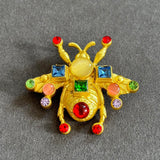 Bee Brooch with Colorful Gemstones VIN021