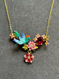 Pre-loved RRP £305 Les Néréides “Lush Garden” Statement Necklace