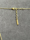 Pre-loved Les Néréides Floral Charm Necklace – Pink Flowers & Gold Chain