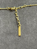 Pre-loved Les Néréides Floral Garden Necklace – Gold Chain with Enamel Flowers