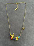 Pre-loved Les Néréides Multicolour Floral Necklace