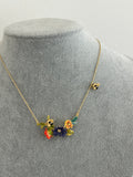 Pre-loved Les Néréides Multicolour Floral Necklace