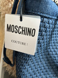 Moschino Couture Woven Denim Tote Bag