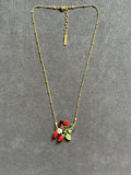 Pre-loved Les Néréides Strawberry & Flower Necklace