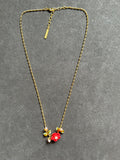 Pre-loved Les Néréides Red Rose Necklace