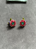 Pre-loved Les nereides flower earrings